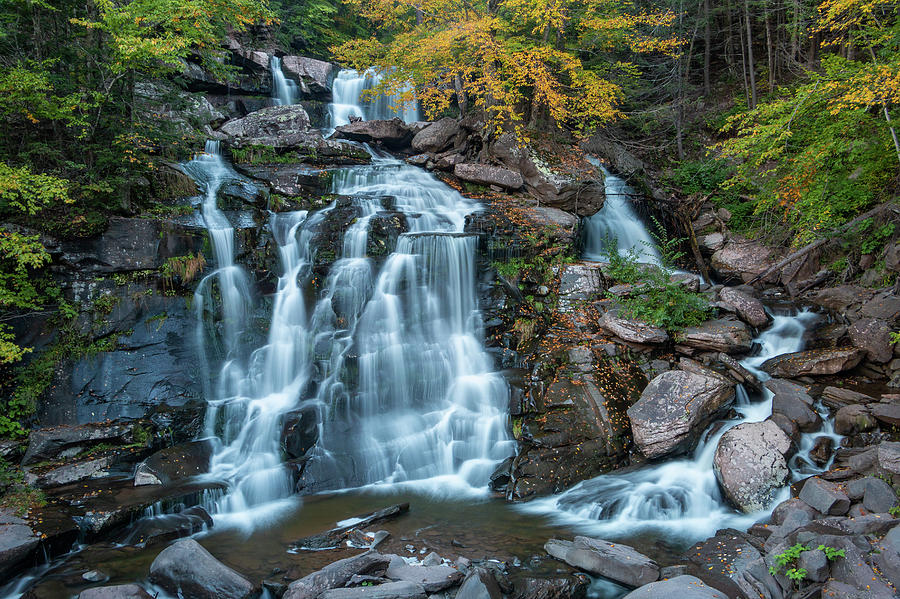 October Morning at Bastion Falls Photograph by Jeff Severson - Fine Art ...