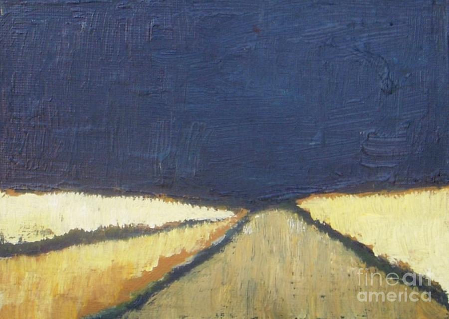Abstract Painting - October Night Fields by Vesna Antic