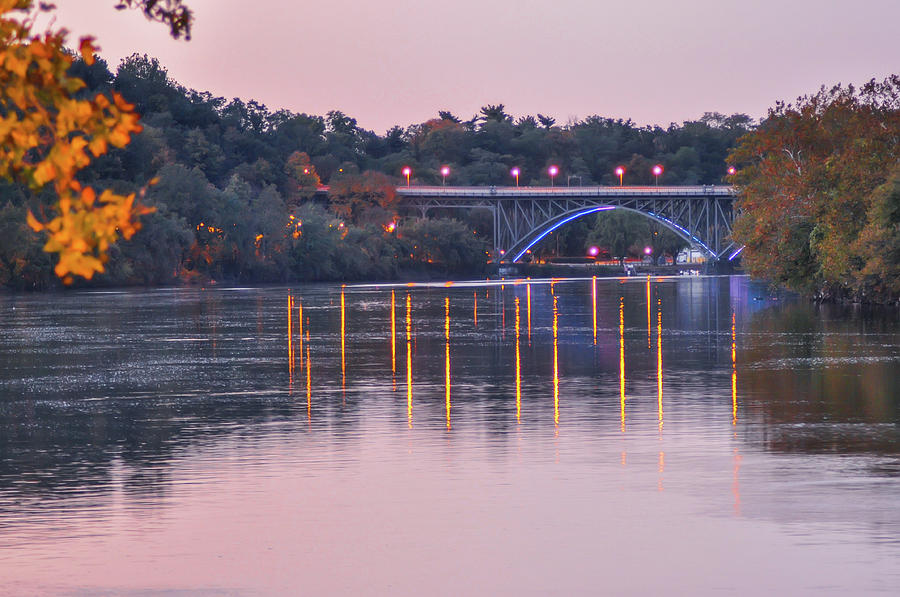 October on the Schuylkill River Photograph by Bill Cannon