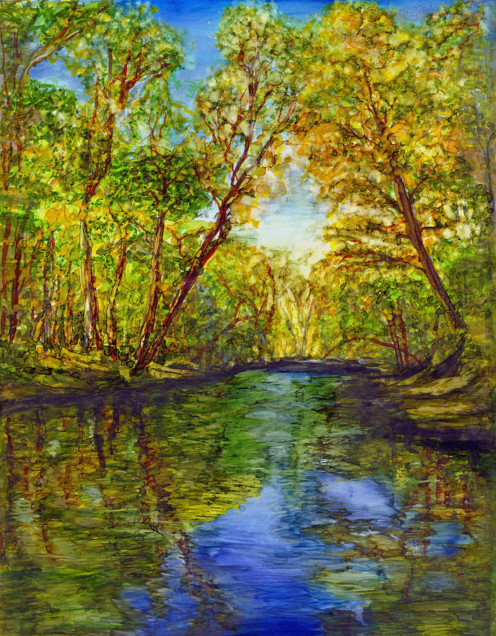 October River Dreams Painting by Marcella Chapman | Fine Art America