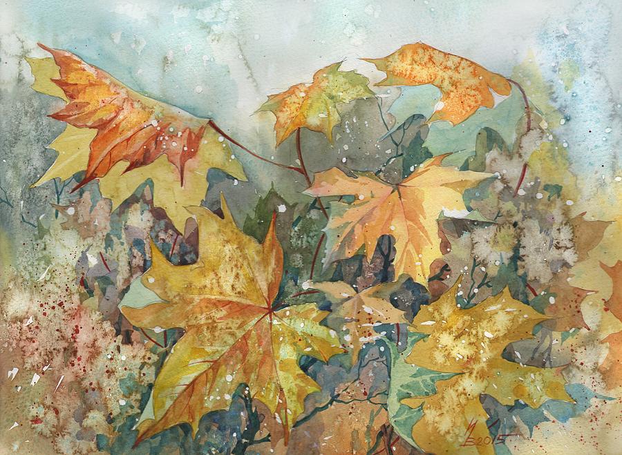 October Wind Painting by Ina Petrashkevich