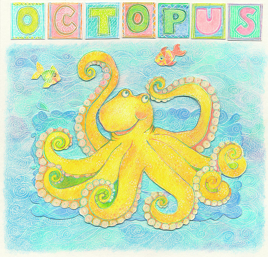Octopus Mixed Media - Octopus by Cheryl Piperberg