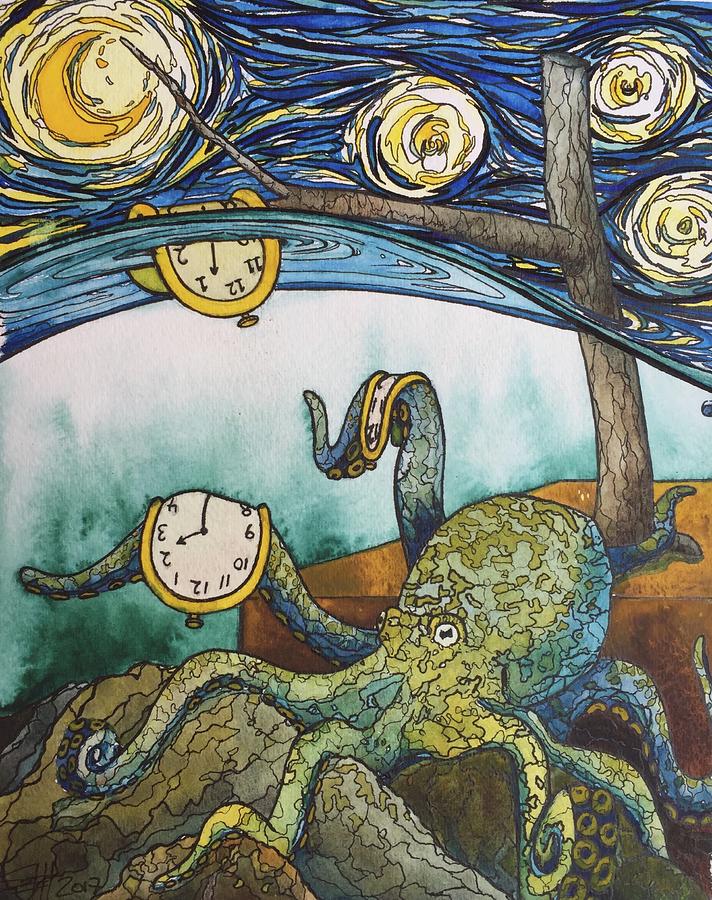 Vincent Van Gogh Painting - Octopus - King Tide 2 by Seth Womble