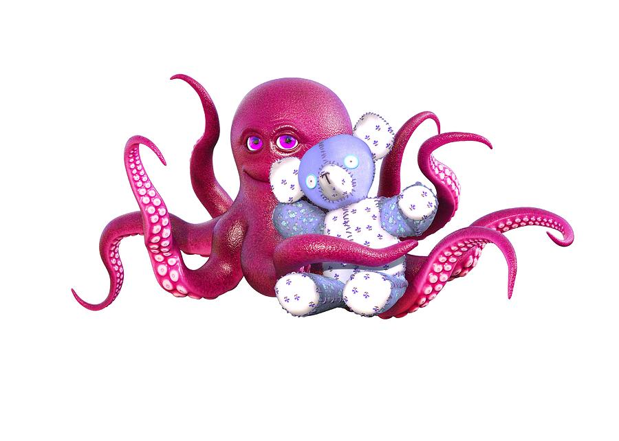 octopus na teddy bear