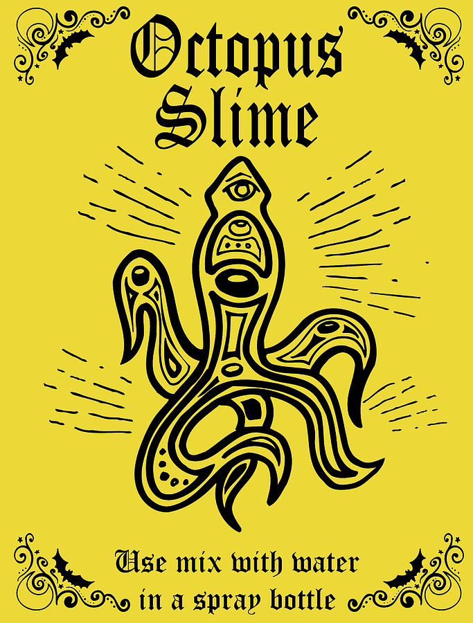 Octopus slime Digital Art by Long Shot
