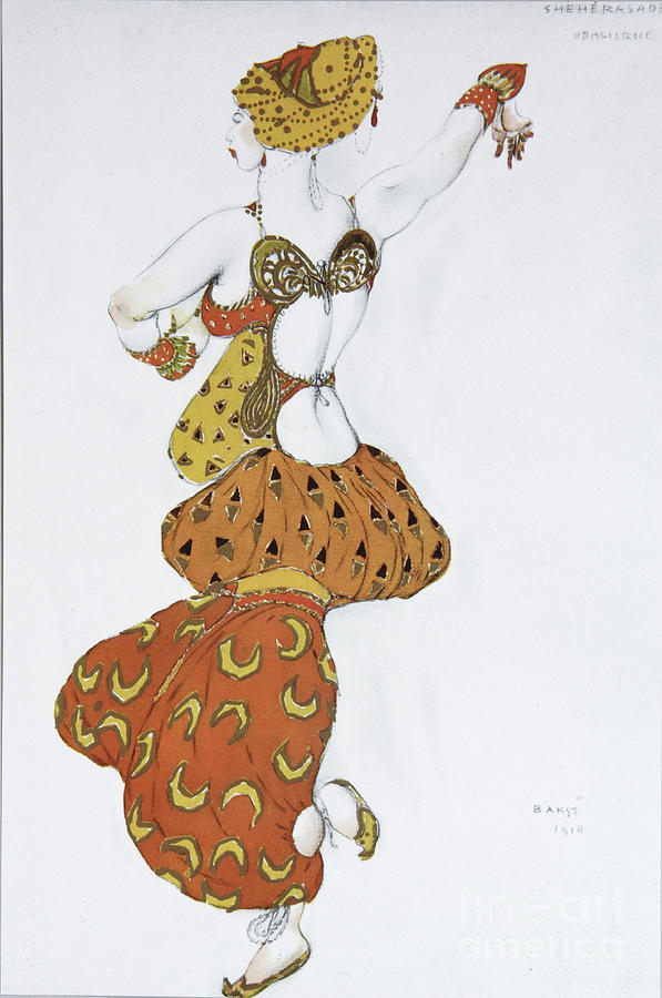 Odalisque. Costume Design Drawing by Heritage Images - Fine Art America