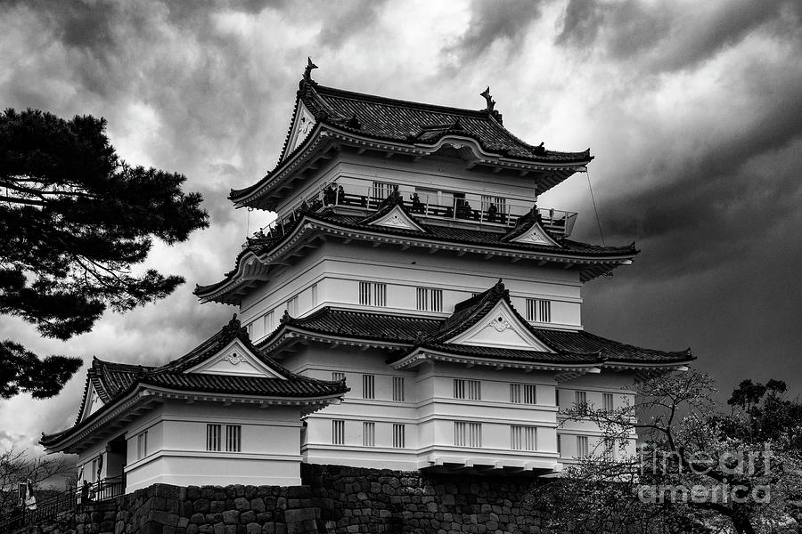 Odawara Castle in the Clouds 2 Photograph by Bob Phillips