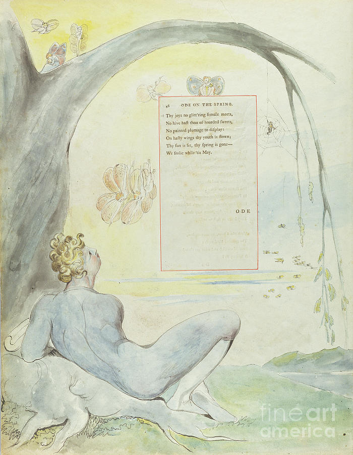 'ode On The Spring', Design 6 For 'the Poems Of Thomas Gray', 1797-98 ...