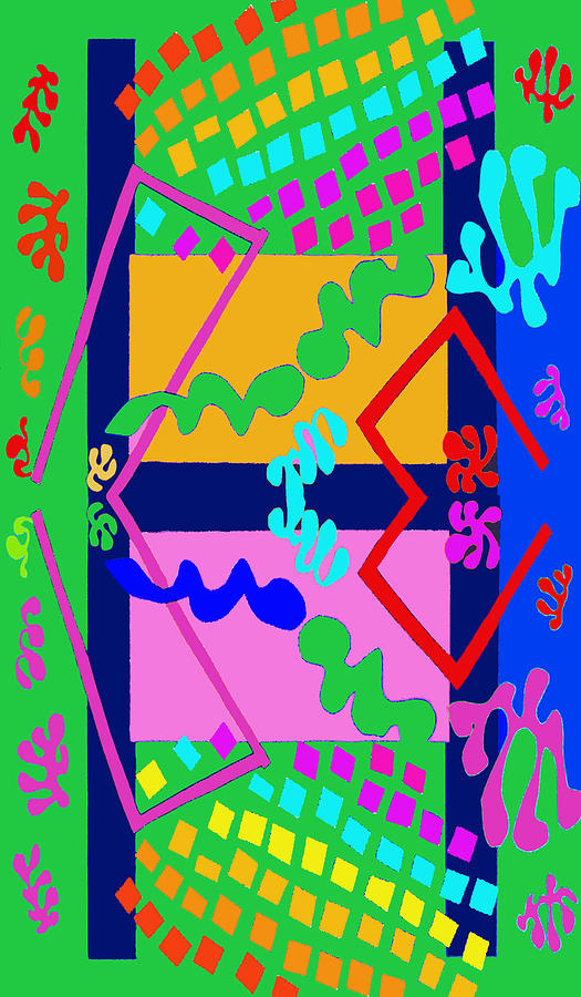Ode to Matisse 2 Digital Art by Vagabond Folk Art - Virginia Vivier