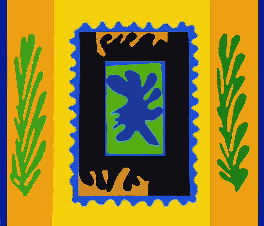Ode to Matisse 4 Digital Art by Vagabond Folk Art - Virginia Vivier