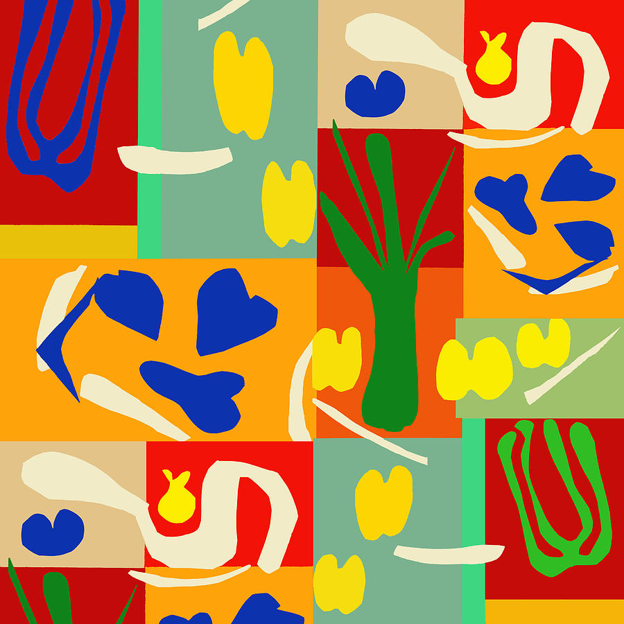 Ode to Matisse Digital Art by Vagabond Folk Art - Virginia Vivier