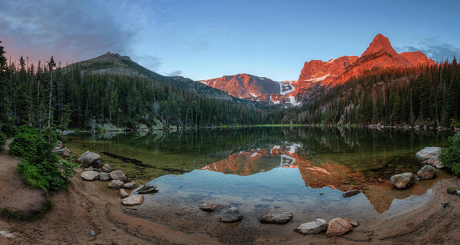 Odessa Lake Sunrise Panorama Photograph by Alex Mironyuk - Fine Art America