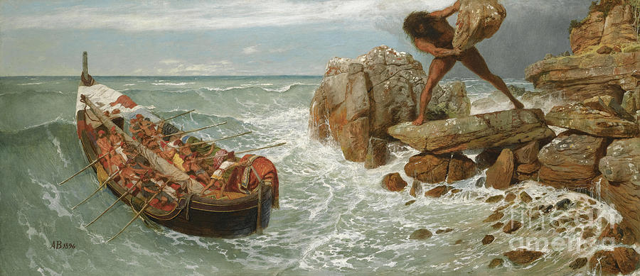 Odysseus And Polyphemus Drawing by Heritage Images