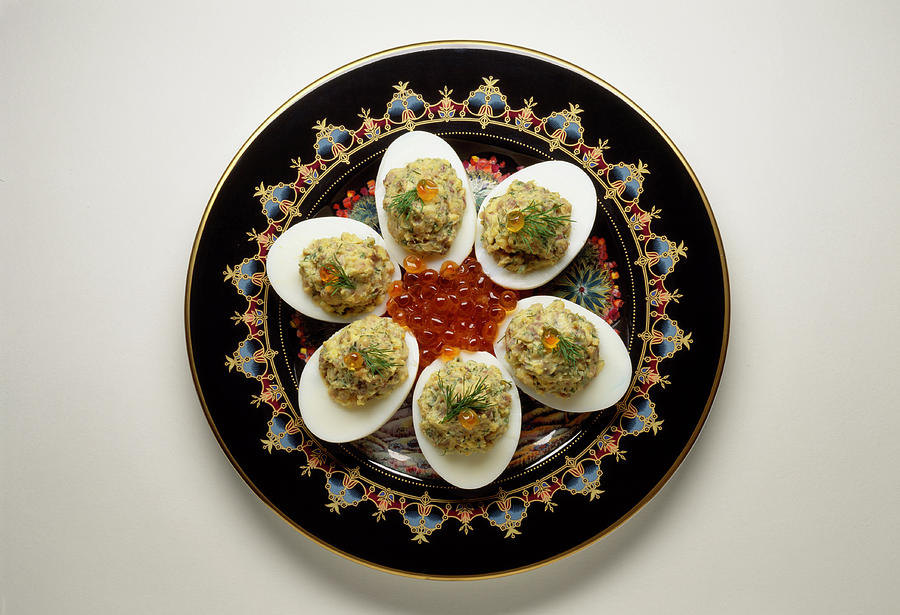 Oeufs Farcis a La Creme D'anchois Hardboiled Eggs Stuffed With Cream