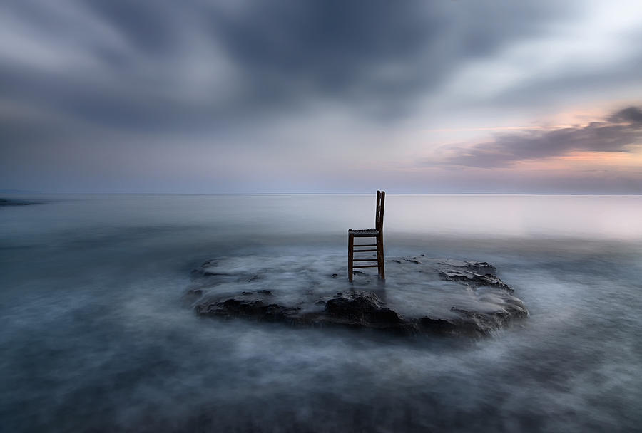 Landscape Photograph - Of Tide, Dusk And Expectations by Mary Kay