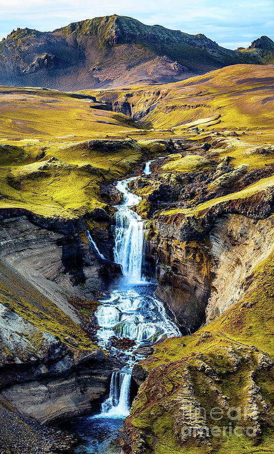 Ofaerufoss Waterfall Iceland 1 Photograph by M G Whittingham