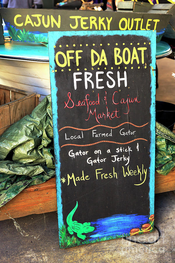 Off Da Boat Fresh at the French Market New Orleans Photograph by John Rizzuto