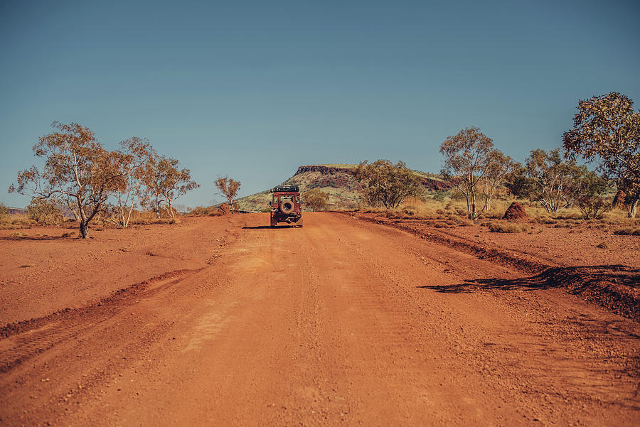 Off-road Vehicle In Karijini National Park In Western Australia ...