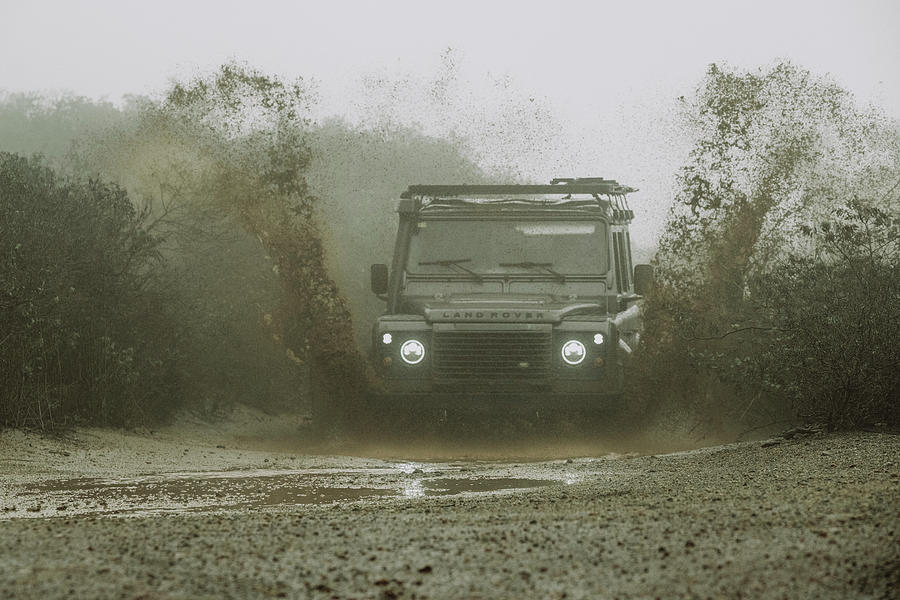 Winter Photograph - Off-road Vehicle Splashing In Mud by Sergio Villalba