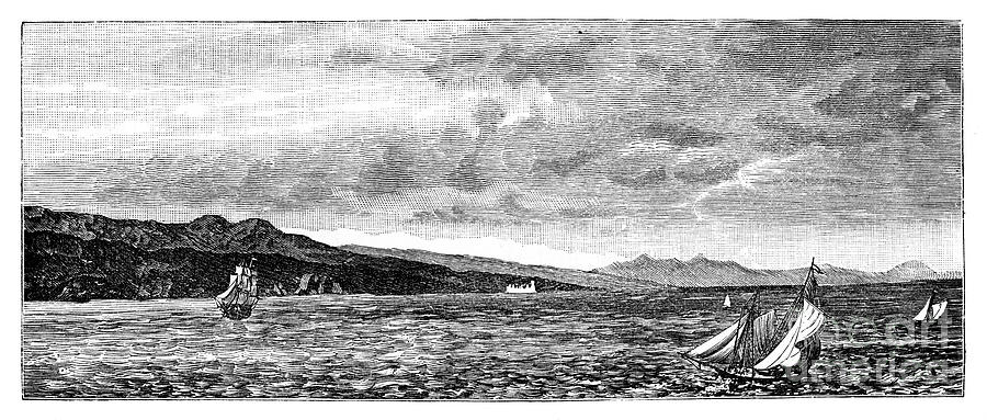 Off The Coast Of Asia Minor, C1900 Drawing by Print Collector