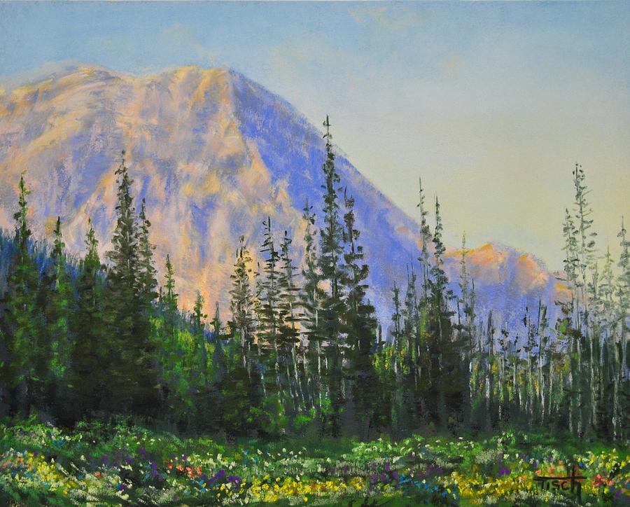 Off the Pitamakan Trail Pastel by Lee Tisch Bialczak