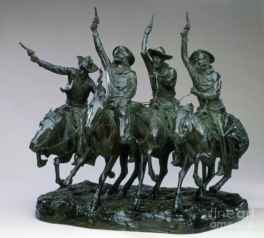 Off The Range, Coming Through The Rye Photograph by Frederic Remington