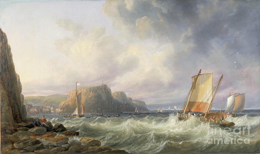 Off The Yorkshire Coast Painting by John Wilson Carmichael