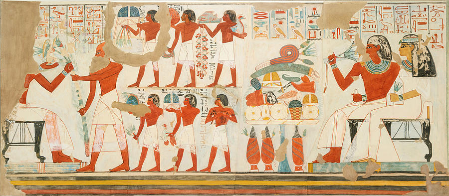 Offerings, Tomb Of Djehutyemheb Painting by Science Source