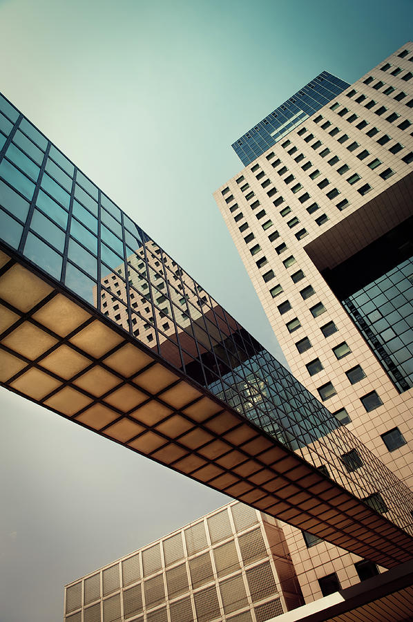 Office Building With A Bridge Photograph by Ppampicture