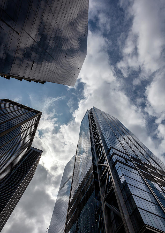 Office Buildings Sky and Clouds Photograph by Robert Ullmann