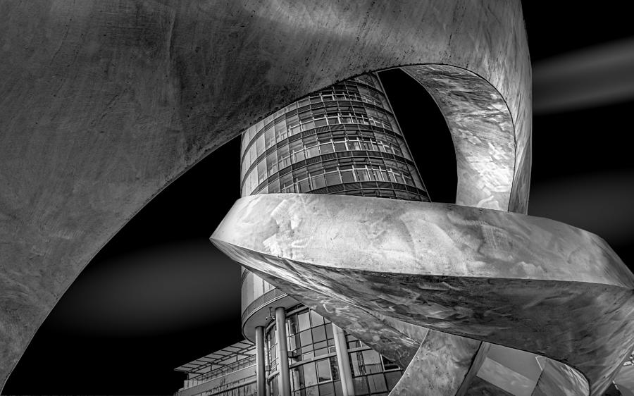 Architecture Photograph - Office Tower With A Sculpture by Stephan Rckert