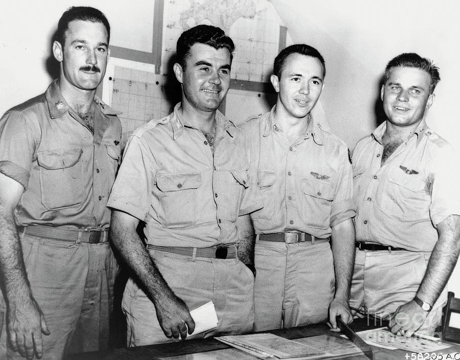 Officer Crew Which Dropped The First Atomic Bomb Photograph by Us Air Force/science Photo Library