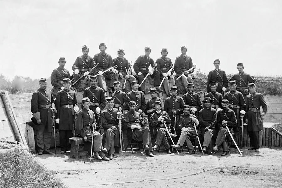 Officers of 50th Pennsylvania Infantry Painting by William Morris Smith ...