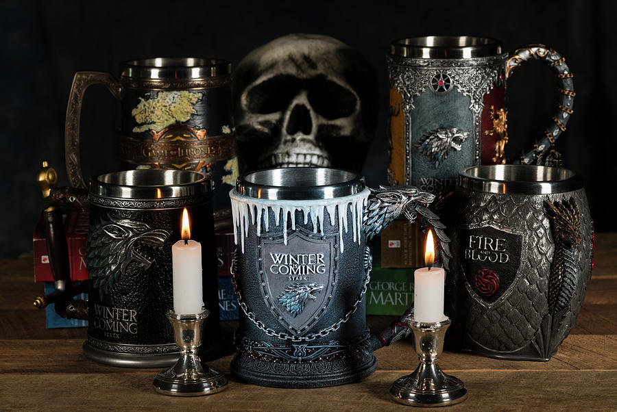 Official House Stark tankard from Game of Thrones series Photograph by Steven Heap