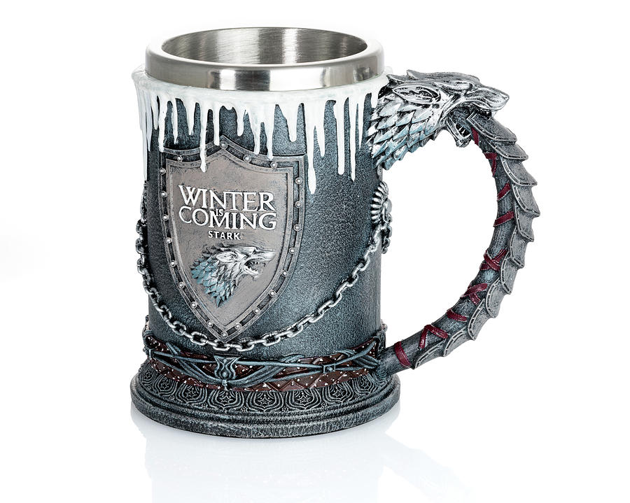 Official Winter is Coming House Stark tankard Game of Thrones Photograph by Steven Heap