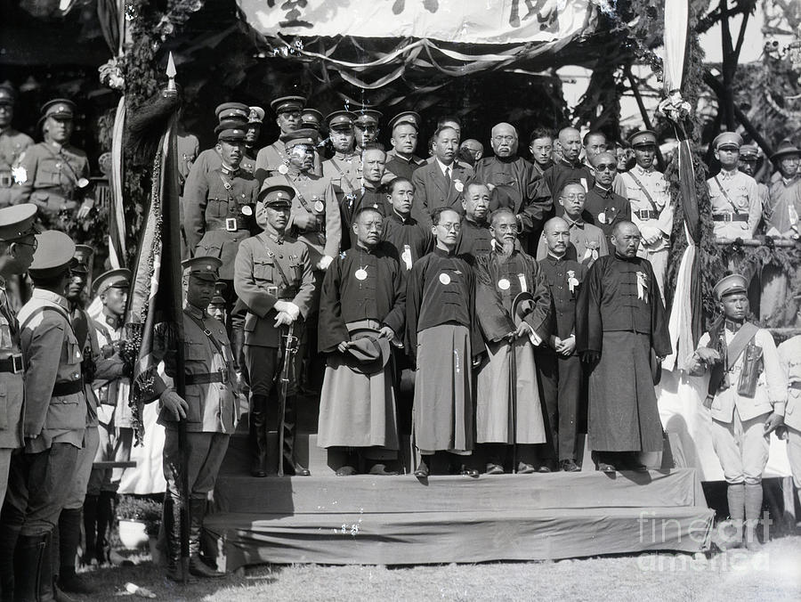 Officials At Ceremony Celebrating Chiang Photograph by Bettmann - Fine ...