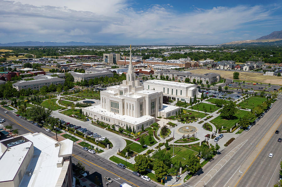 Ogden Mormon Temple Photograph by Dave Koch