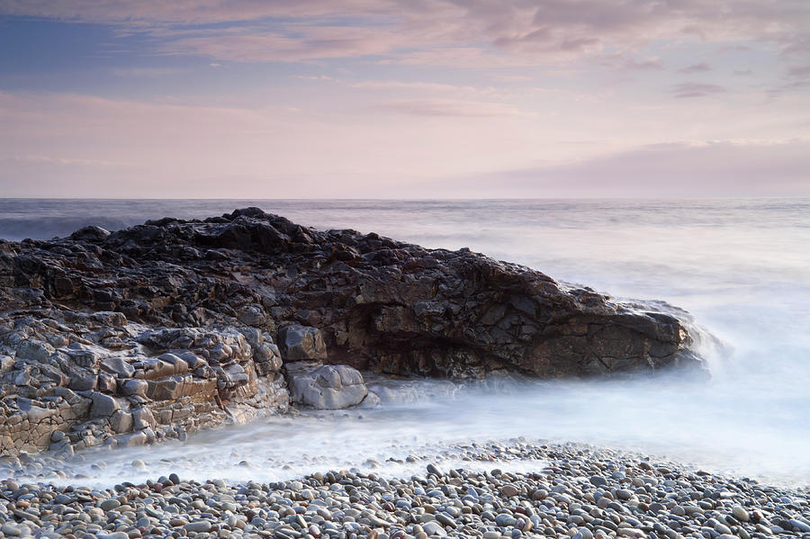 Ogmore Tides & Rocks Photograph by C T Aylward