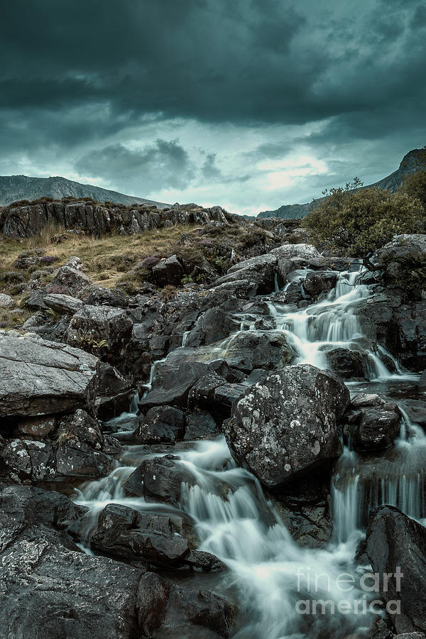 Ogwen Valley Waterfall Photograph by David Lichtneker
