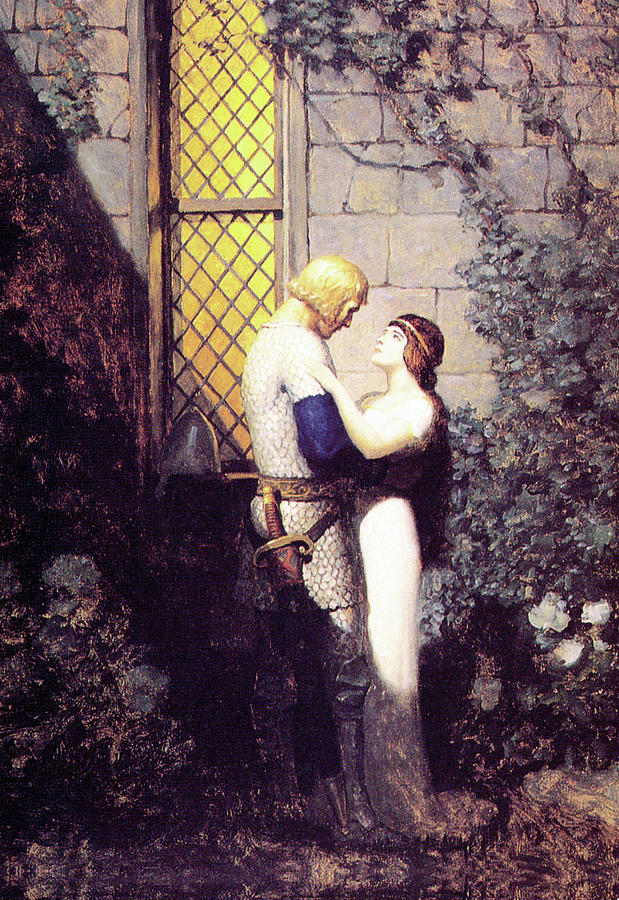 Oh, Gentle Knight Painting by N.C. Wyeth