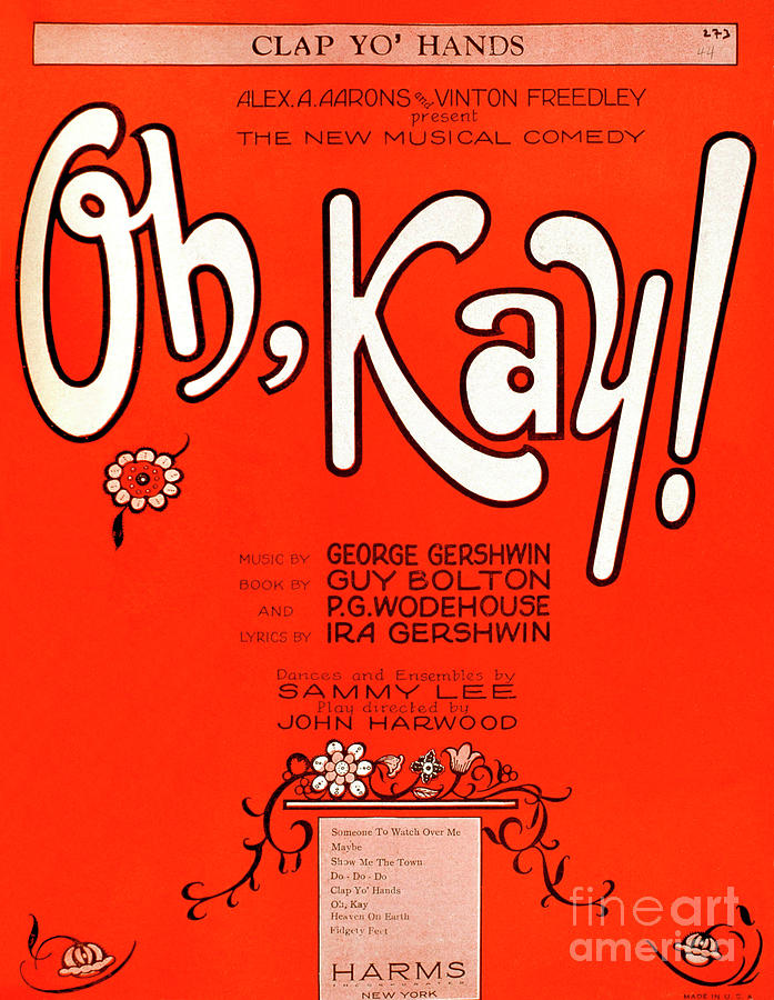 Oh Kay by George Gershwin Drawing by English School