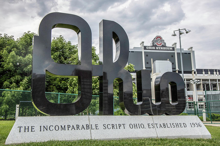 Ohio sign at The Ohio State University Photograph by John McGraw