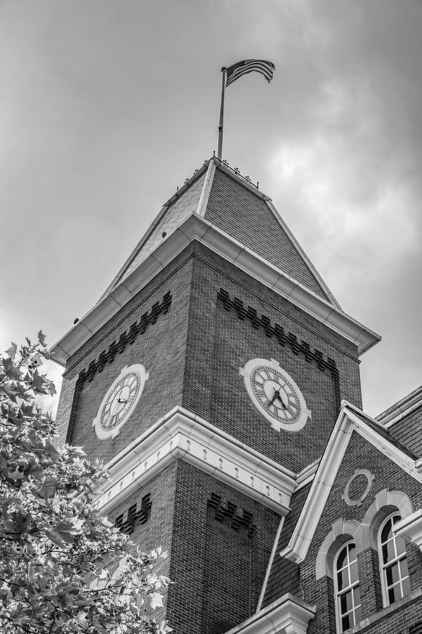 Ohio State University Black and White University Hall 1 Photograph by John McGraw