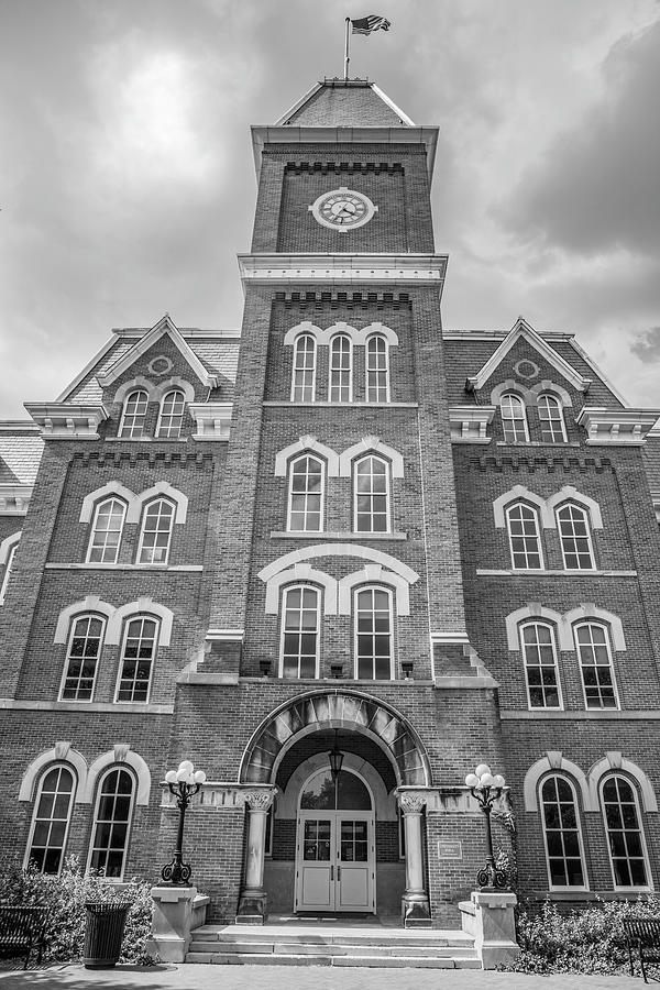 Ohio State University Black and White University Hall  2 Photograph by John McGraw