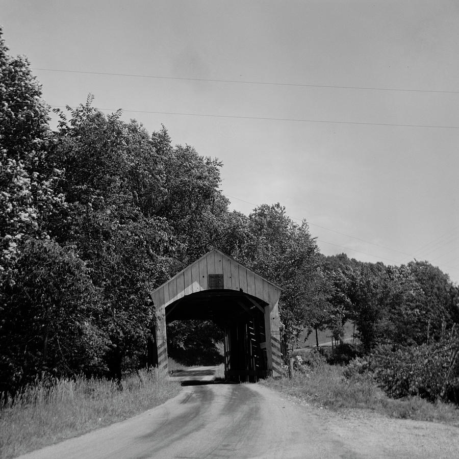 Ohio Wooden Covered Bridge - BRID200 00402 Photograph by Kevin Russell ...