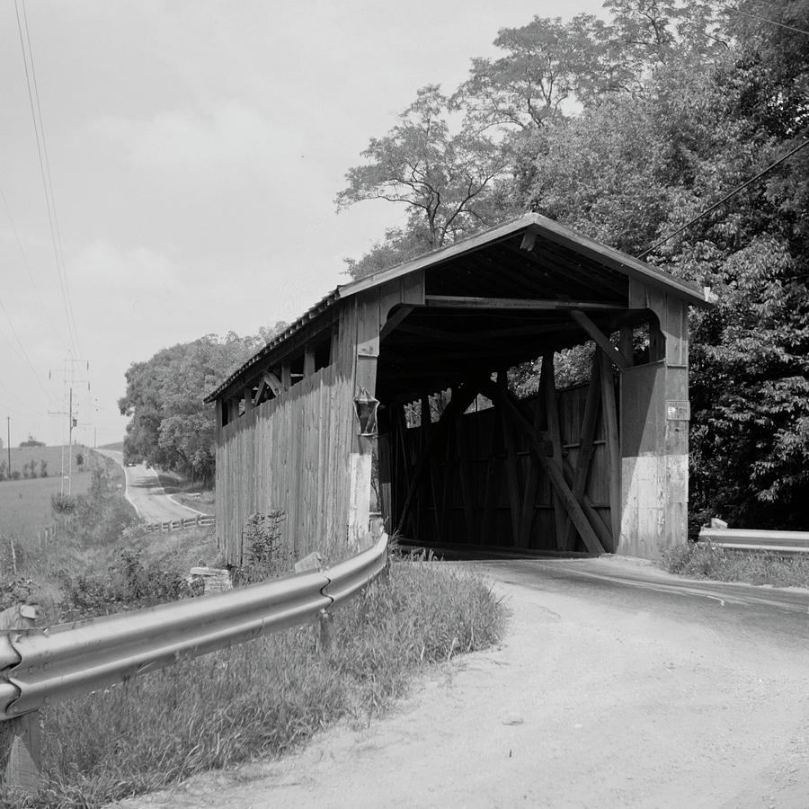 Ohio Wooden Covered Bridge - BRID200 00505 Photograph by Kevin Russell ...