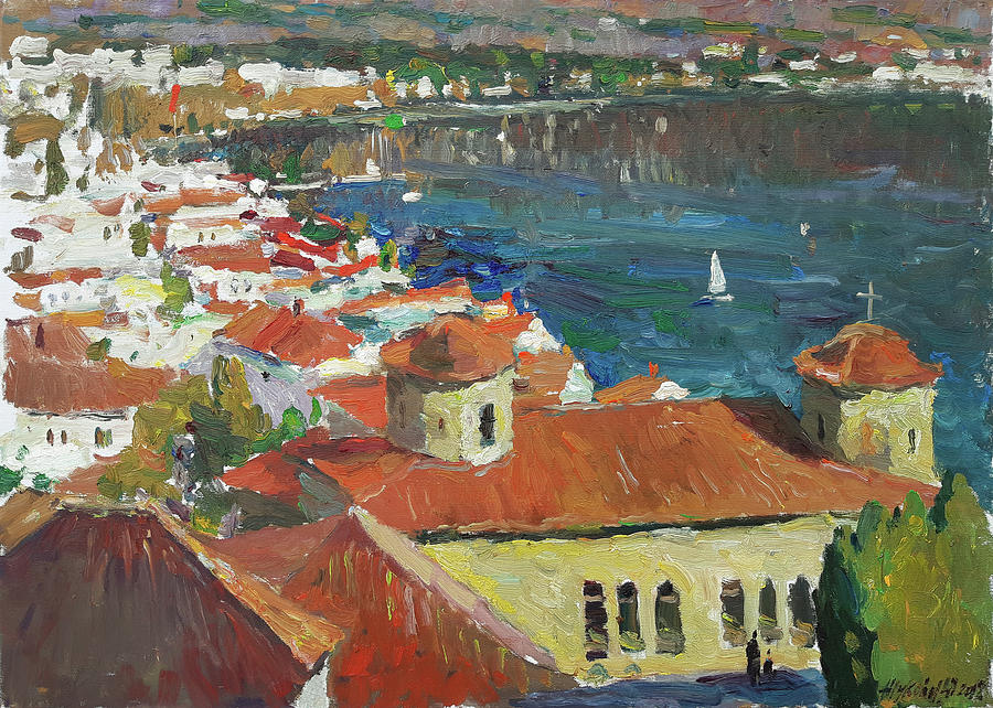 Ohrid Painting by Juliya Zhukova