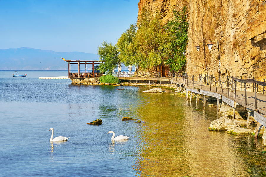 Nature Photograph - Ohrid Lake, Ohrid City, Republic by Jan Wlodarczyk