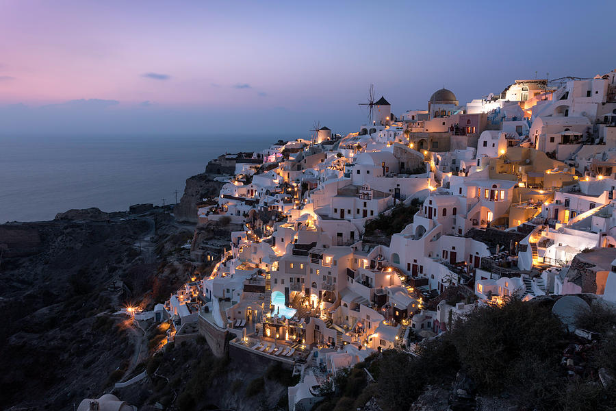 Oia Santorini Photograph By Ian Hufton - Fine Art America