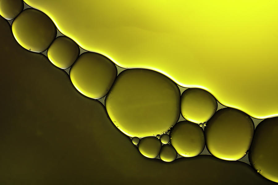 Oil & Water - Abstract Background Photograph by Thomasvogel